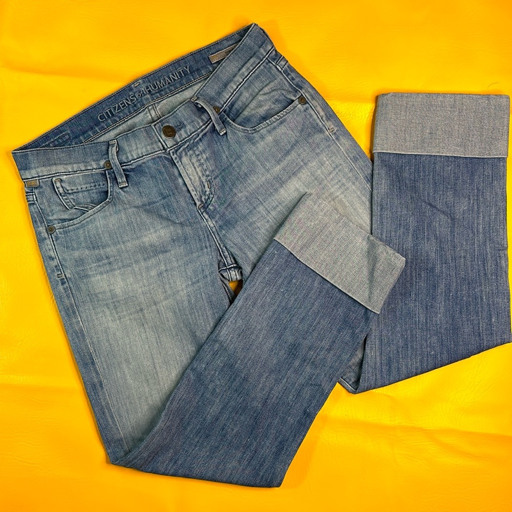 Citizens Dani Cuffed Straight Leg Cropped Jeans